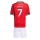 Maillot de foot Manchester United Mason Mount #7 Domicile vêtements enfant 2025-26 Manches Courtes (+ pantalon court)
